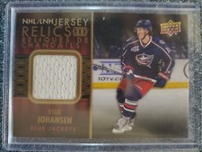 2015-16 Tim Hortons Ryan Johansen Jersey Relics Colombus Jackets card # JR-RJ