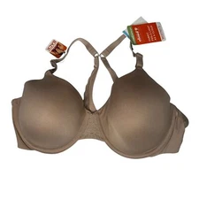 New Warners Tan Lined Racerback Bra 40C