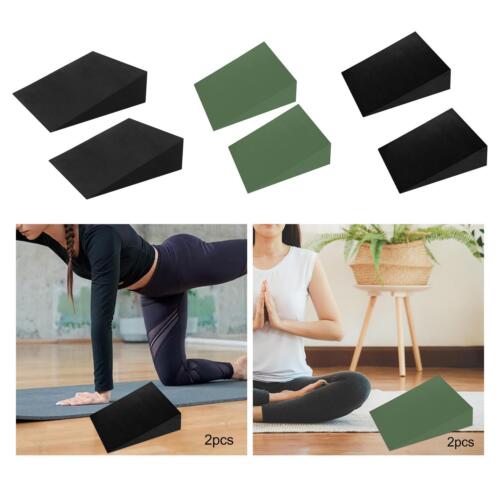 2x Yoga Wedge Blocks Calf Raises Block Squat Ramp Slant Boards Calf Stretcher