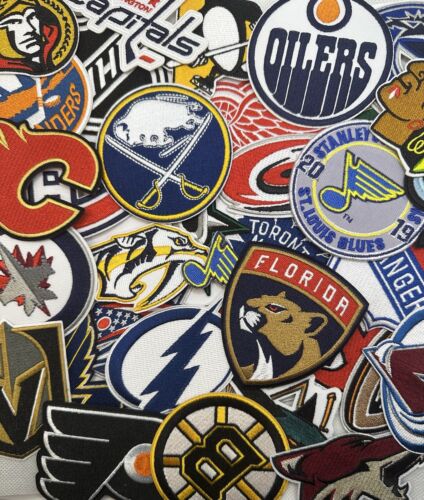 NHL Team Patches, Fully Embroidered, Choose your teams - Afbeelding 1 van 6