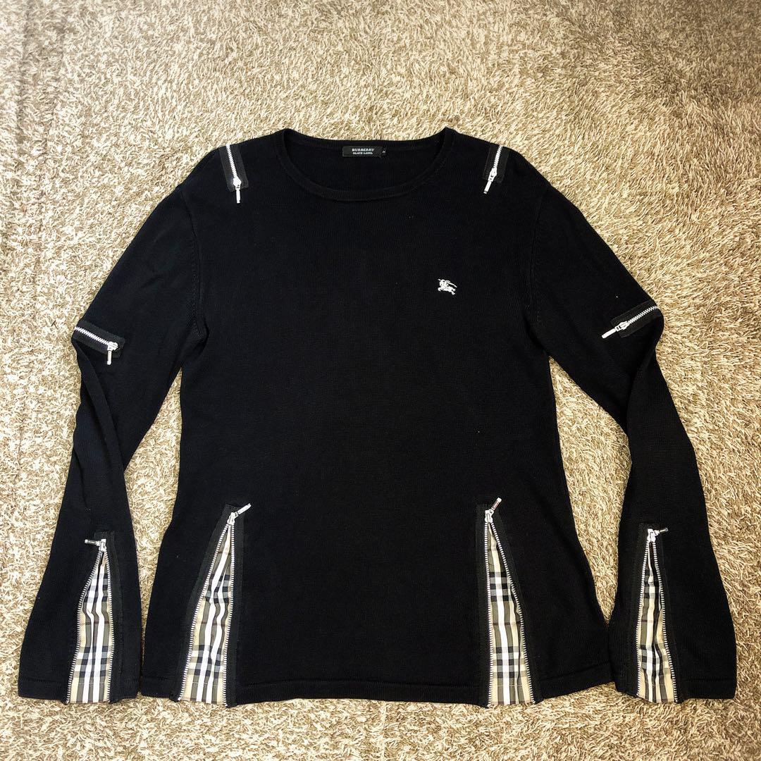 Burberry Multi-Zip Cotton Knit y2k F/S from Japan | eBay