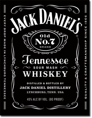 Licensed Jack Daniel`s Schild 30 x 40 cm groß Made in USA Whiskey Poster *350