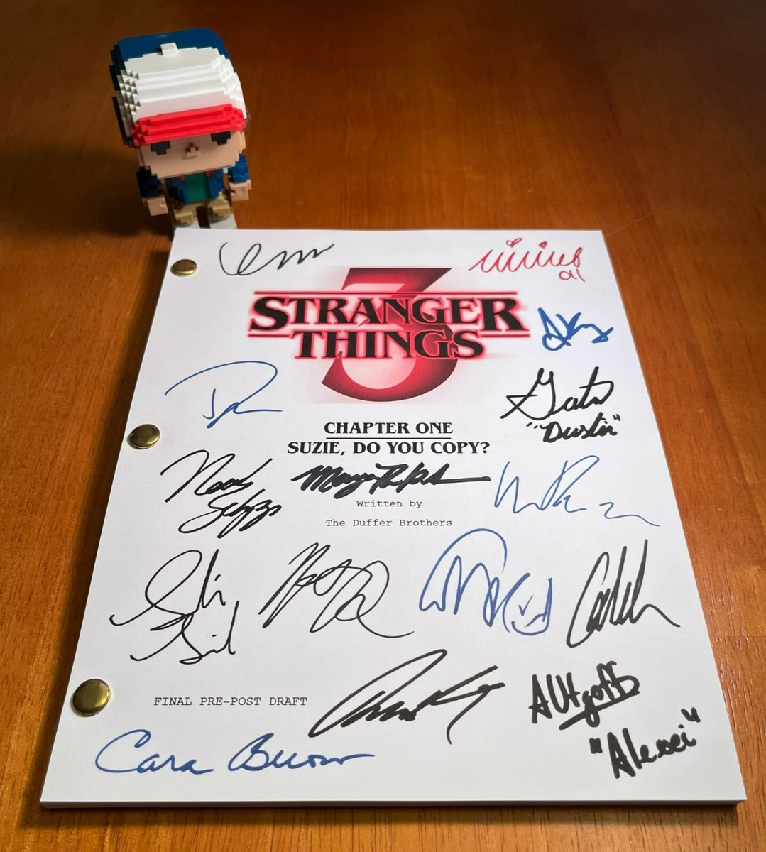 Stranger Things 3 Script Signed- Suzie, Do You Copy?- Autograph
