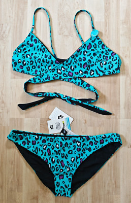 ARENA Bikini TRIANGLE TWO PIECE REVERSIBLE NEU 44 (ab 42) Leo wendbar schwarz