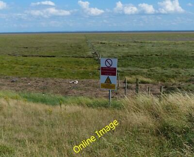 Photo 6x4 Fence and warning sign Fold Hill The fence is heading out acros c2013
