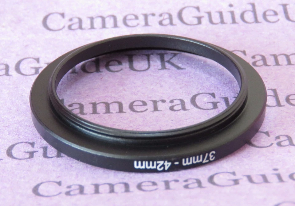 37mm to 42mm Male-Female Stepping Step Up Filter Ring Adapter 37mm-42mm - Image 2 of 2