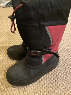 LL Bean Girls Pink Black Winter Snow 
