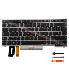 Silver Backlit Keyboard for Lenovo Thinkpad T14/P14S Gen1 Gen2 French Layout