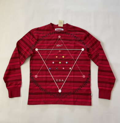 Advisory Board Crystals x Guess the source long sleeve t-shirt red multi size S