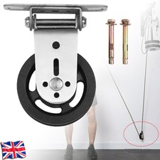 Wall-mounted Gym Home Rotating Silent Pulley DIY Fitness Lat Lift Cable System