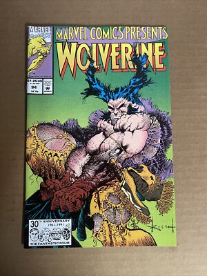 Sam Keith Wolverine Ghost Rider MARVEL COMICS PRESENTS #94 WOLVERINE GHOST RIDER CABLE 1ST PRINT(1991 ...