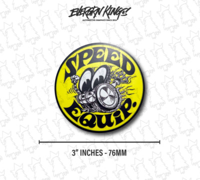 Speed Equip Moon Eyes Sticker 3 inch Vintage Drag Racing Mooneyes GASSER NHRA VW