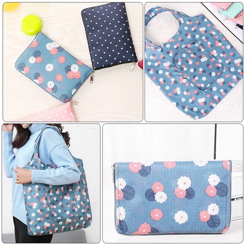 Waterproof Shopping Bags Travel Reusable Grocery Tote Foldable for - Picture 6 of 12