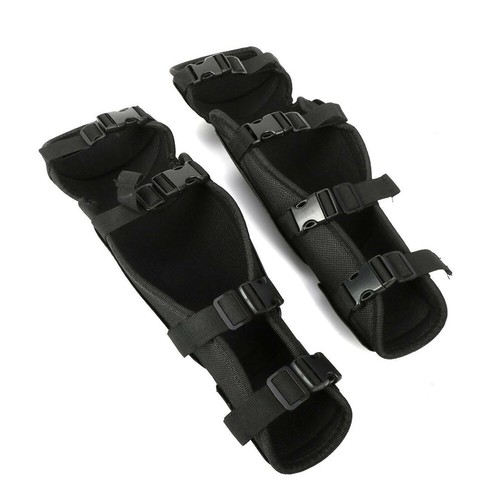 2pcs Lawn Mower Shin Pads and Knee Guards Trimmer Padded Protective Black OZ - Picture 4 of 13