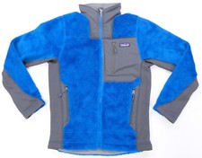 Rare VTG PATAGONIA Deep Pile Sherpa Fleece Full Zip Bomber Jacket 2000s Blue XS