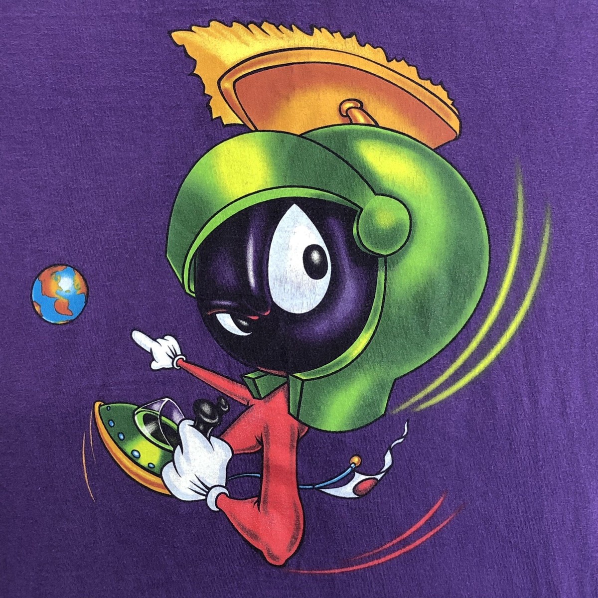 【レア品‼️】Looney Tunes マービン・ザ・マーシャン トランクス Vintage Looney Tunes Marvin The Martian Purple 1998 Warner Bros T