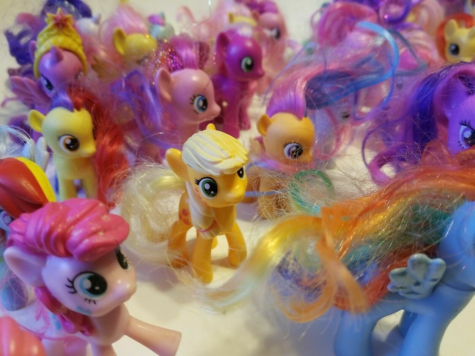 My Little Pony Lot 32 Brushable Mane Mixed Sizes Characters Minis Korzystny zapas