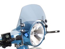 Vespa PX Écran Moto Nostra Fumé Petit LML Star Chrome Supports Flyscreen