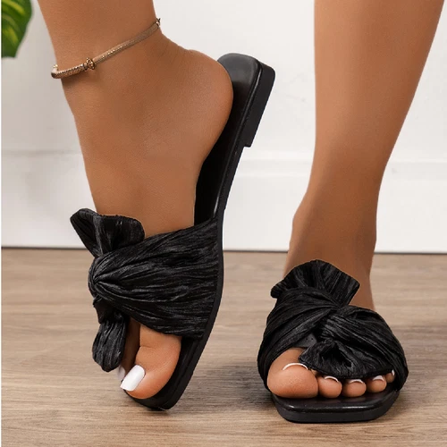 Summer Woman Slippers Casual Slides Ladies Flat Shoes Peep Toe Beach Sandals - Picture 15 of 23
