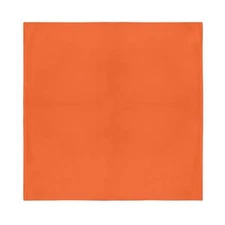 Orange Bandanas by Dozen 12 Pack for Women and Men Solid Poly Square