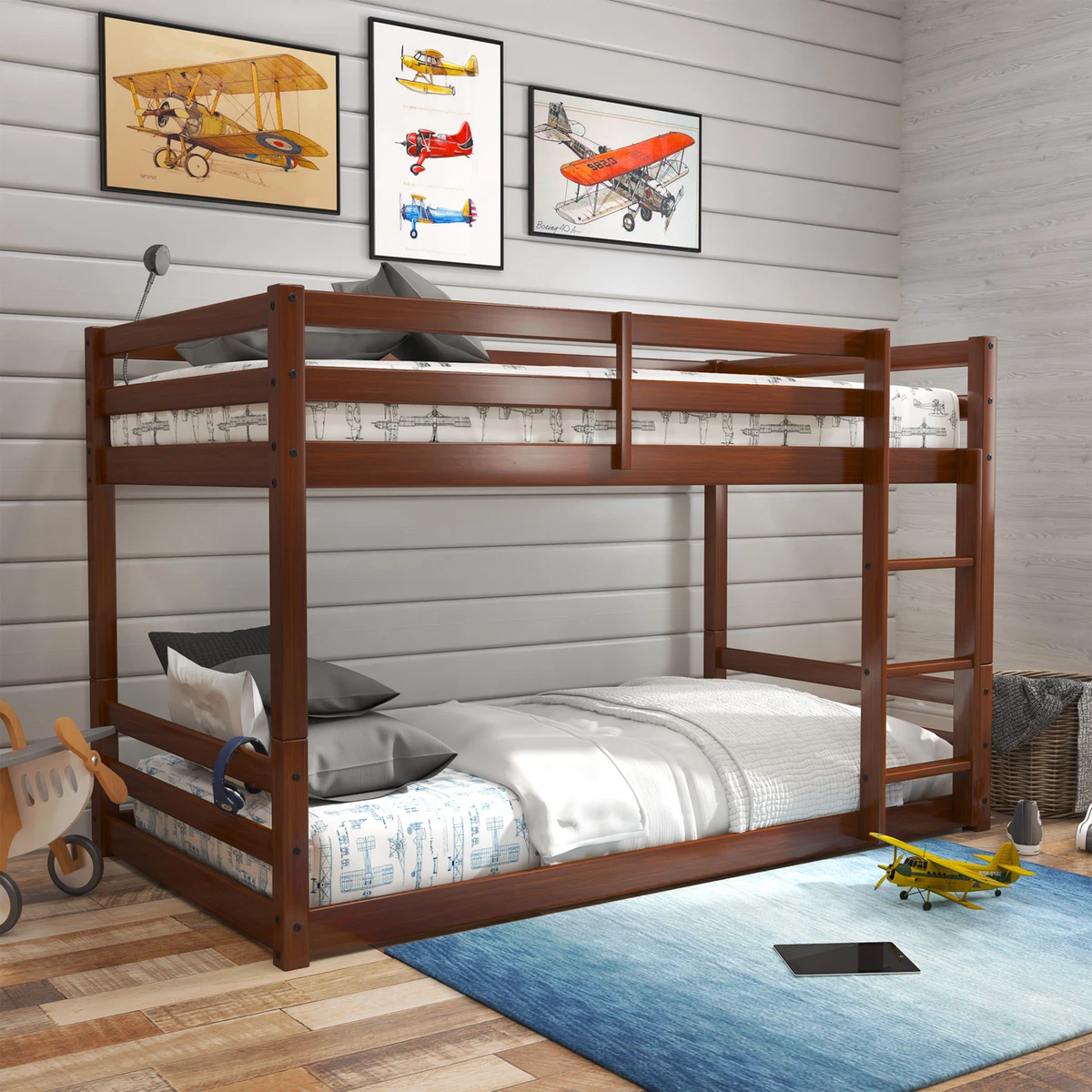 Twin floor bunk bed cheap