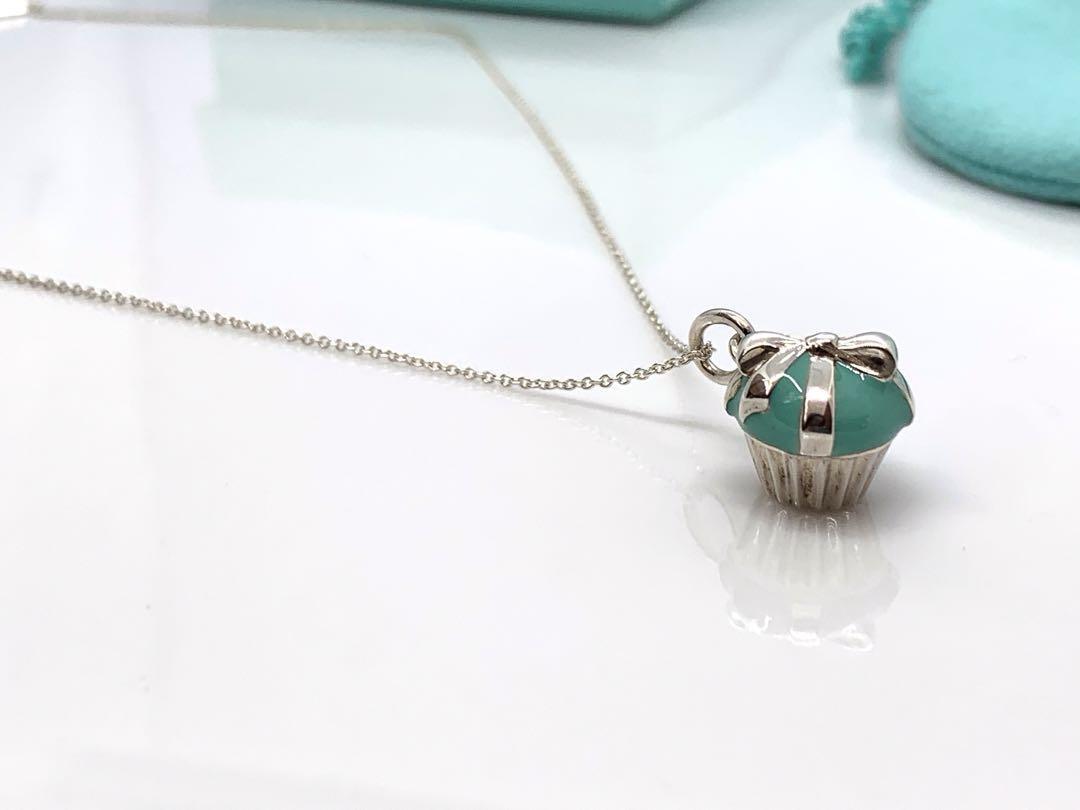 Tiffany & Co. カップケーキチャーム Tiffany & Co. Rare Vintage Cupcake Necklace Old Collectible