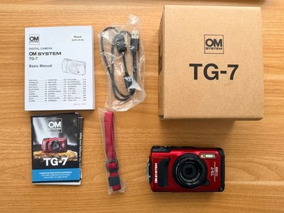 OM SYSTEM Tough TG-7 Digitalkamera Rot I OVP I Neuwertig