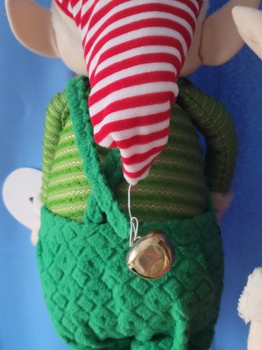 Elfenpaar 27 Zoll groß gebraucht Weihnachten süße kleine Jungs (3371HOC) geruchsneutral - Bild 24 von 24