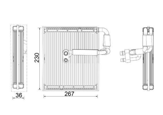 Mahle Verdampfer, Klimaanlage AE 27 000P FüR Volvo-image