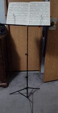 Profile Portable folding Music Stand metal extents to 52" tall folds to 20"