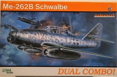 Eduard Limited Ed. Me-262B Schwalbe Dual Combo 1/144 Scale Set # 4421 (NOB)