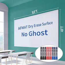 Wall-Mounted Whiteboard Sticker, 8x4 Ft Dry Erase Contact Paper with Markers