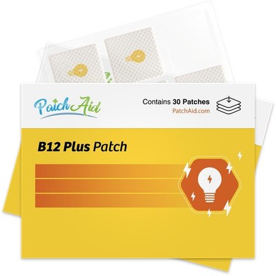 Patch Aid B12 Energy Plus Topical Patch By Patchaid 30-Day Supply
