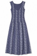 Universal Thread Blue Floral Women's Smocked Maxi Summer Dress Size XS NWT
