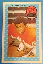 1971 Kellogg's Football 3-D Card #37 Curley Culp - Chiefs - Flat! - NM