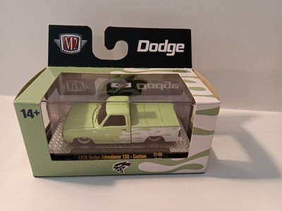 M2 Machines 1976 Dodge Adventurer 150-Custom Green & White 1/64 Diecast Model