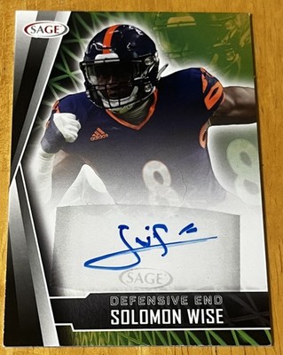 2022 Sage Solomon Wise AUTO Black #A-SW2 