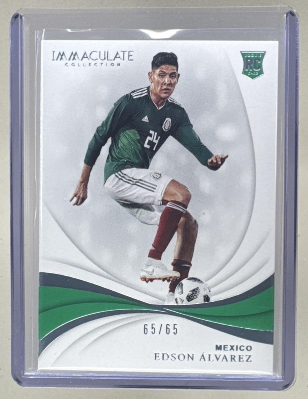 Edson Alvarez 2018 Panini Immaculate #28 Rookie RC 65/65