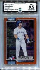 2026 Topps Series 1 Addison Barger Orange Sandglitter /25 #241 MA 9.5