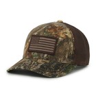 Realtree Patriotic Structured Baseball Hat, American Flag Patch, OSFM, Camo