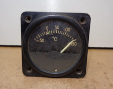 WESTON AIRCRAFT AIR TEMPERATURE GAUGE AN5790-6 / 10283-A (LAST ONE) WESTON AIRCRAFT AIR TEMPERATURE GAUGE AN5790-6 / 10283-A (LAST ONE)