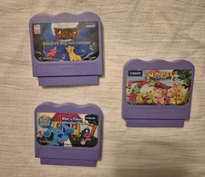 VTech VSmile TV Learning System Lot of 3 Games Lion King Blues Clues Alphabet