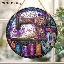 Vintage Sewing Machine Acrylic Sun Catcher Victorian Window Wall Decor Gift