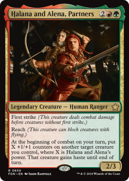 Magic MTG - Halana and Alena, Partners - MINT/NMINT - EN