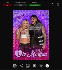 DIGITAL Topps WWE Slam 25 - ASCENDANCY Purple X-Fractor - LIV MORGAN