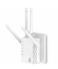 Dual-Band Wireless WiFi Repeater 1200 Mbps 2.4GHz 5GHz Extender White
