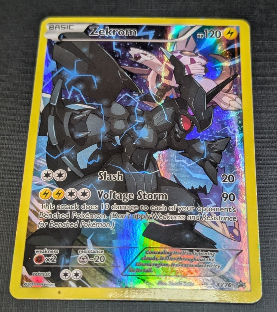 Pokémon TCG Zekrom 2015 XY Black Star Promo Full Art Holo Card #XY76 MP