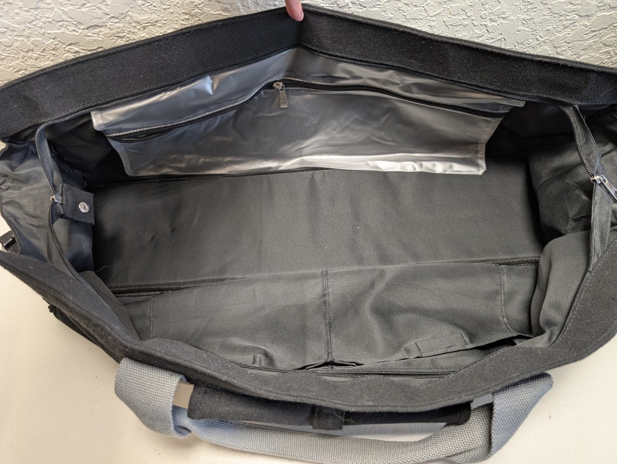 Hotworx Gym Bag Black Canvas Shoulder Strap Duffel Bag Holds Mat, Towel, Bands ?NEW: HOTWORX Workout Bag We can confidently say this is  main image 4