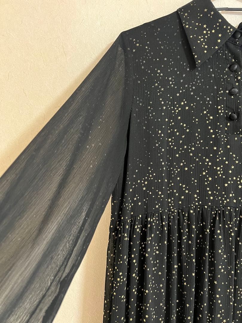 AMERI Star pattern long sleeve tiered dress AMERI - image 4