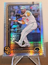 2025 Topps Chrome Manny Machado X-Fractor Refractor #53 San Diego Padres